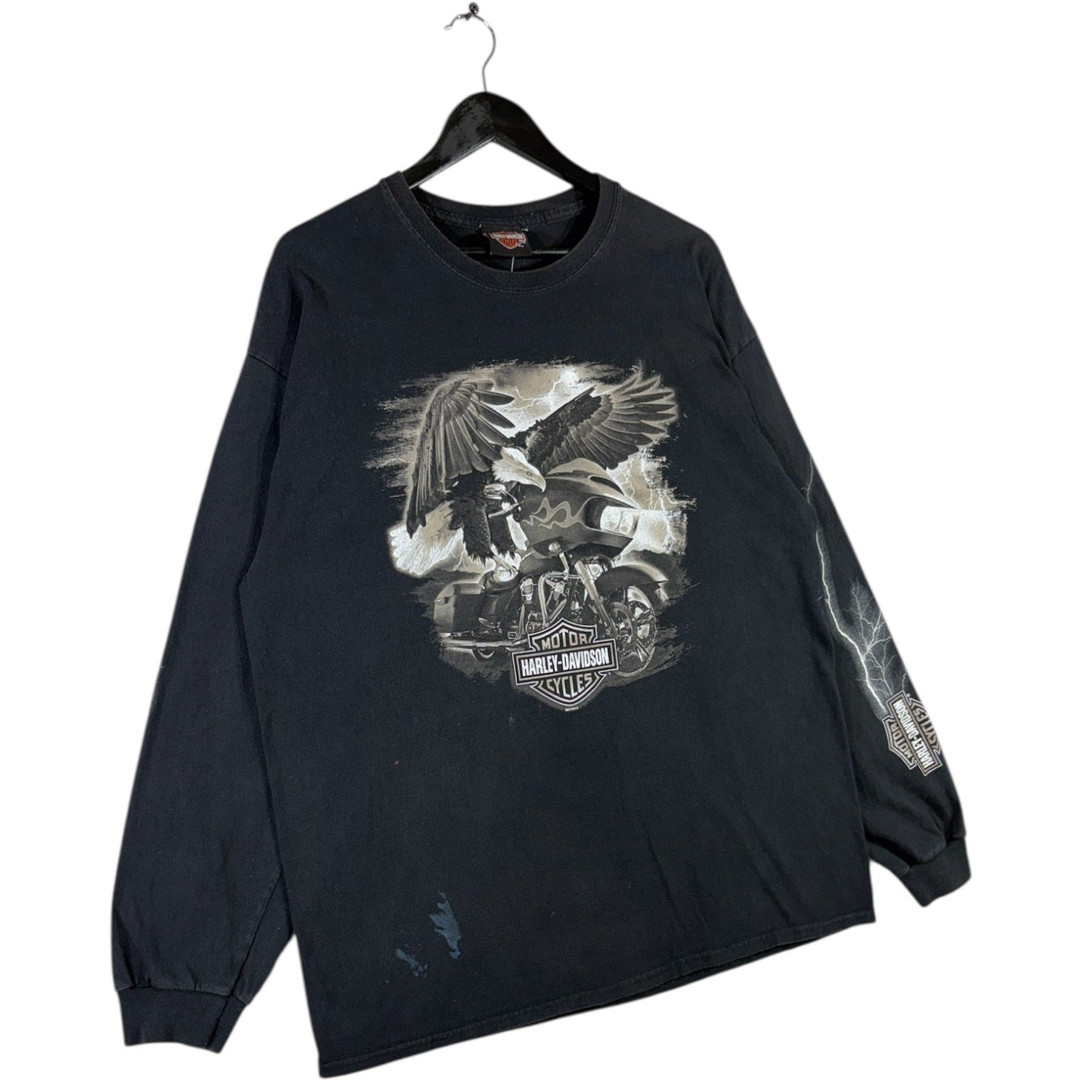 Vintage Harley Davidson Motorcycles New River Long Sleeve