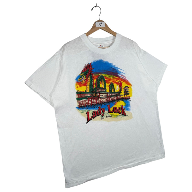 Vintage Lady Luck Dragon Casino T-Shirt