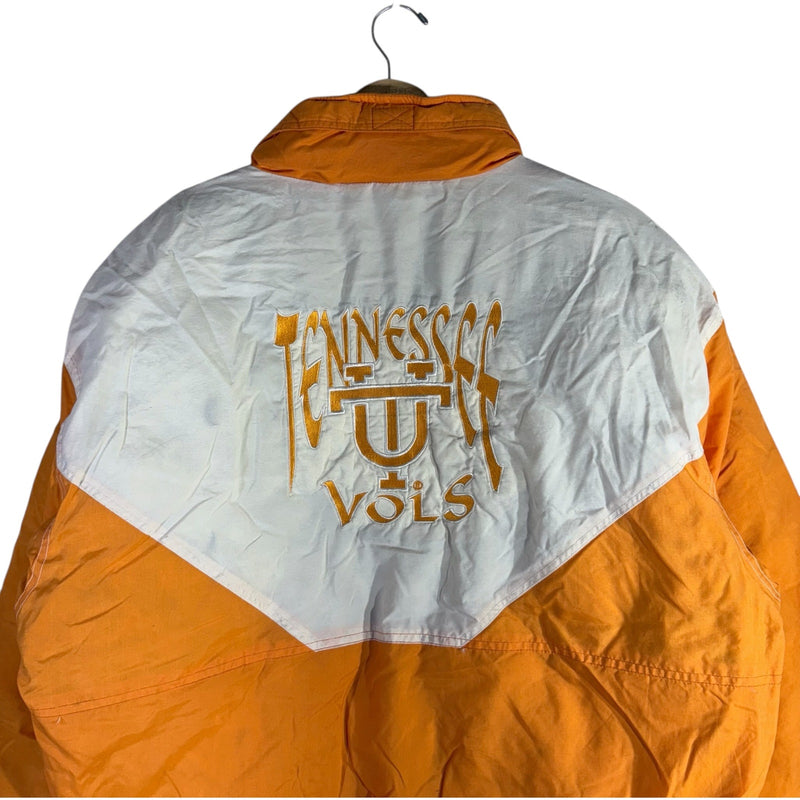 Vintage University Of Tennessee Embroidered Logo Puffer Jacket