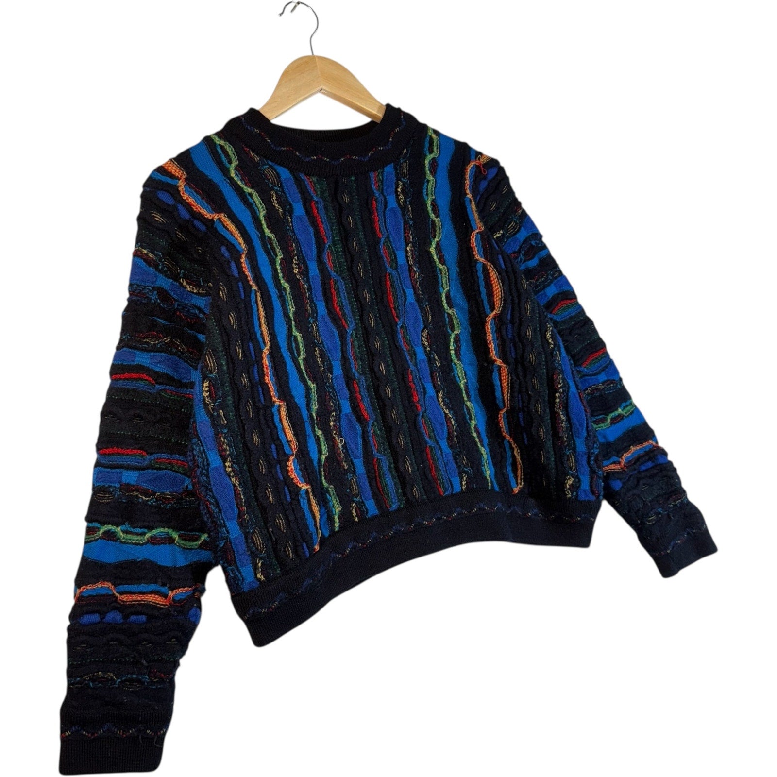 Vintage COOGI 3D Ribbon Knit Sweater