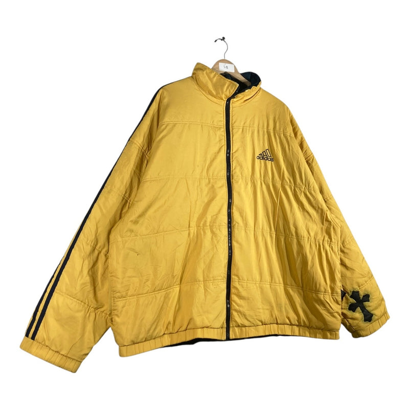 Vintage Adidas Back Logo Full Zip Puffer Track Jacket