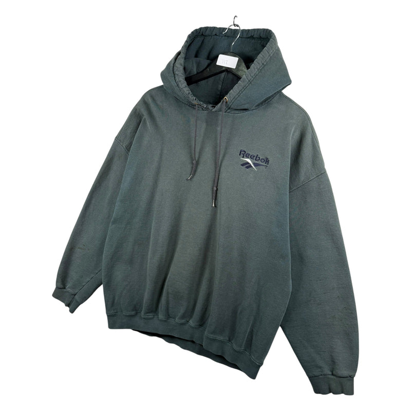 Vintage Reebok Embroidered Chest Logo Hoodie