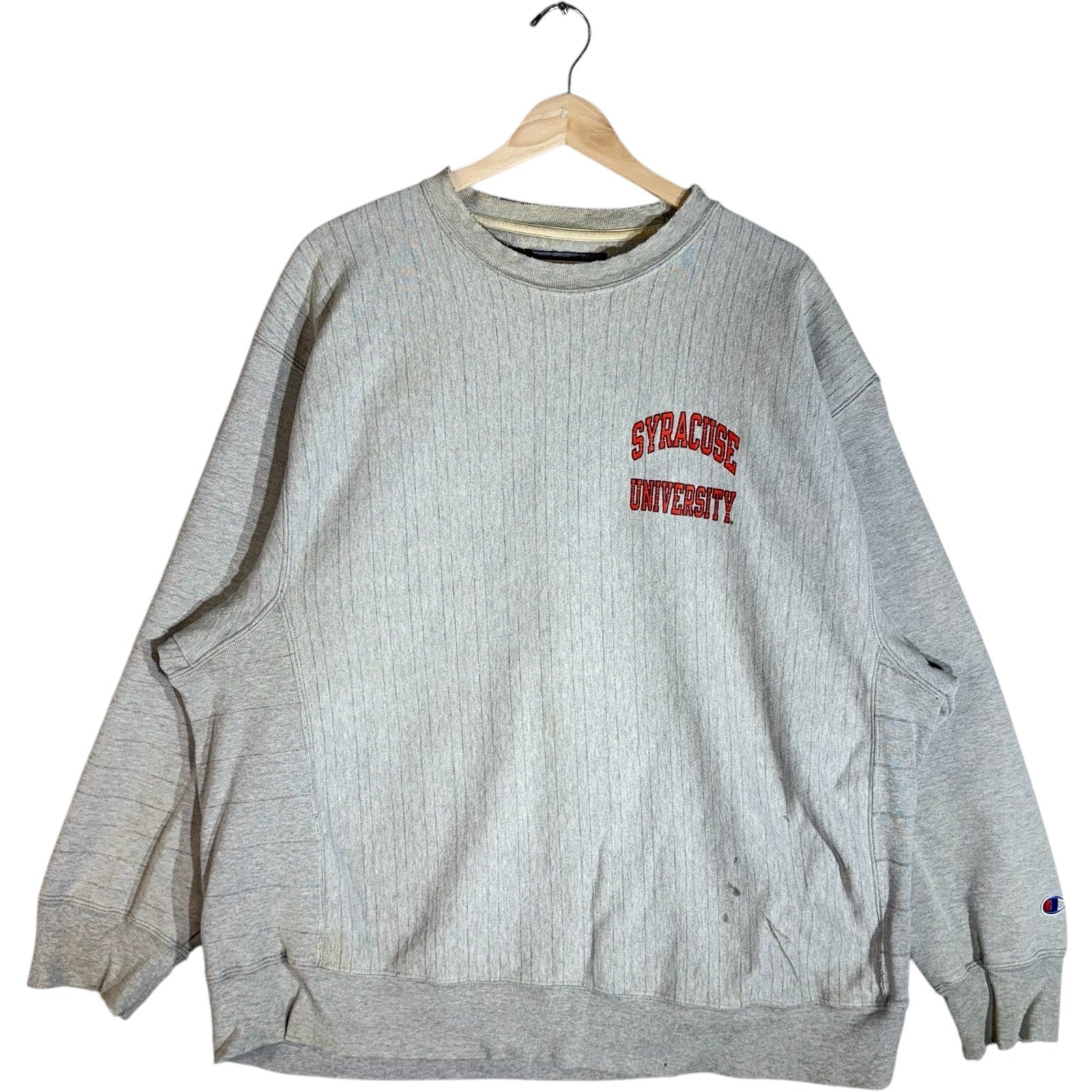 Vintage Syracuse University Striped Mullet Crewneck