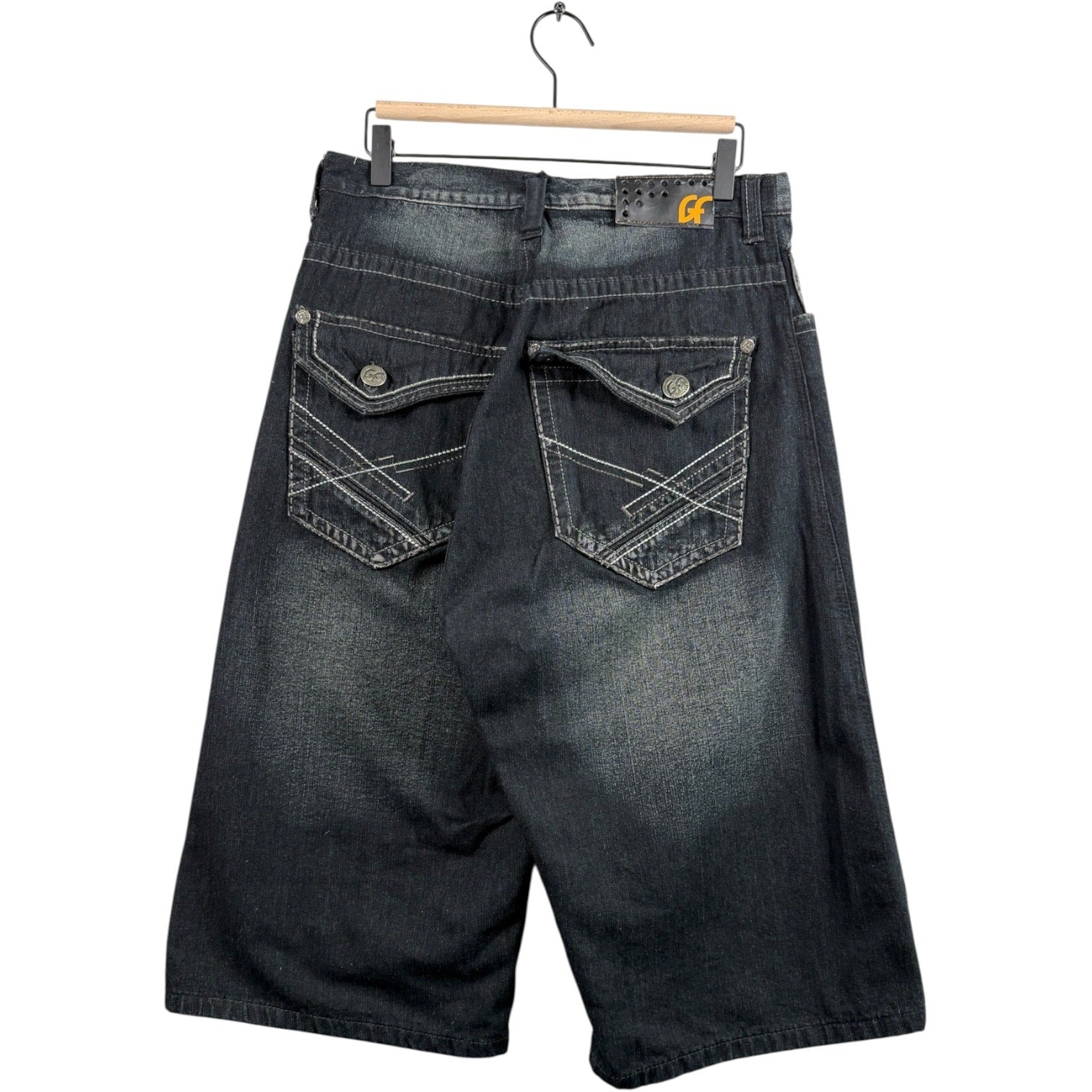 Vintage Bermuda Faded Denim Shorts