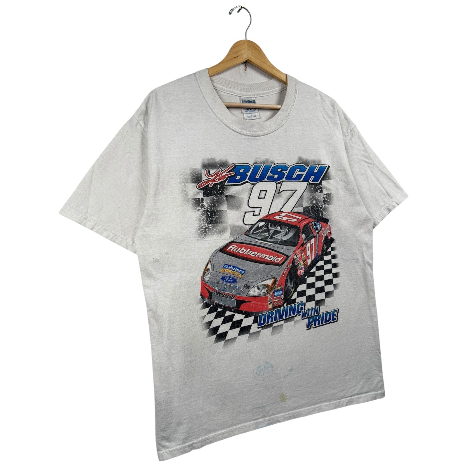 Vintage Kurt Busch #97 NASCAR Racing T-Shirt