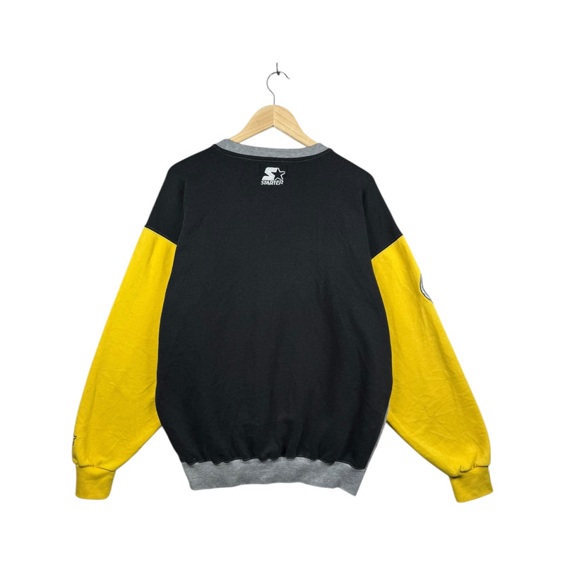 Vintage Starter Pittsburgh Steelers NFL Colorblock Crewneck