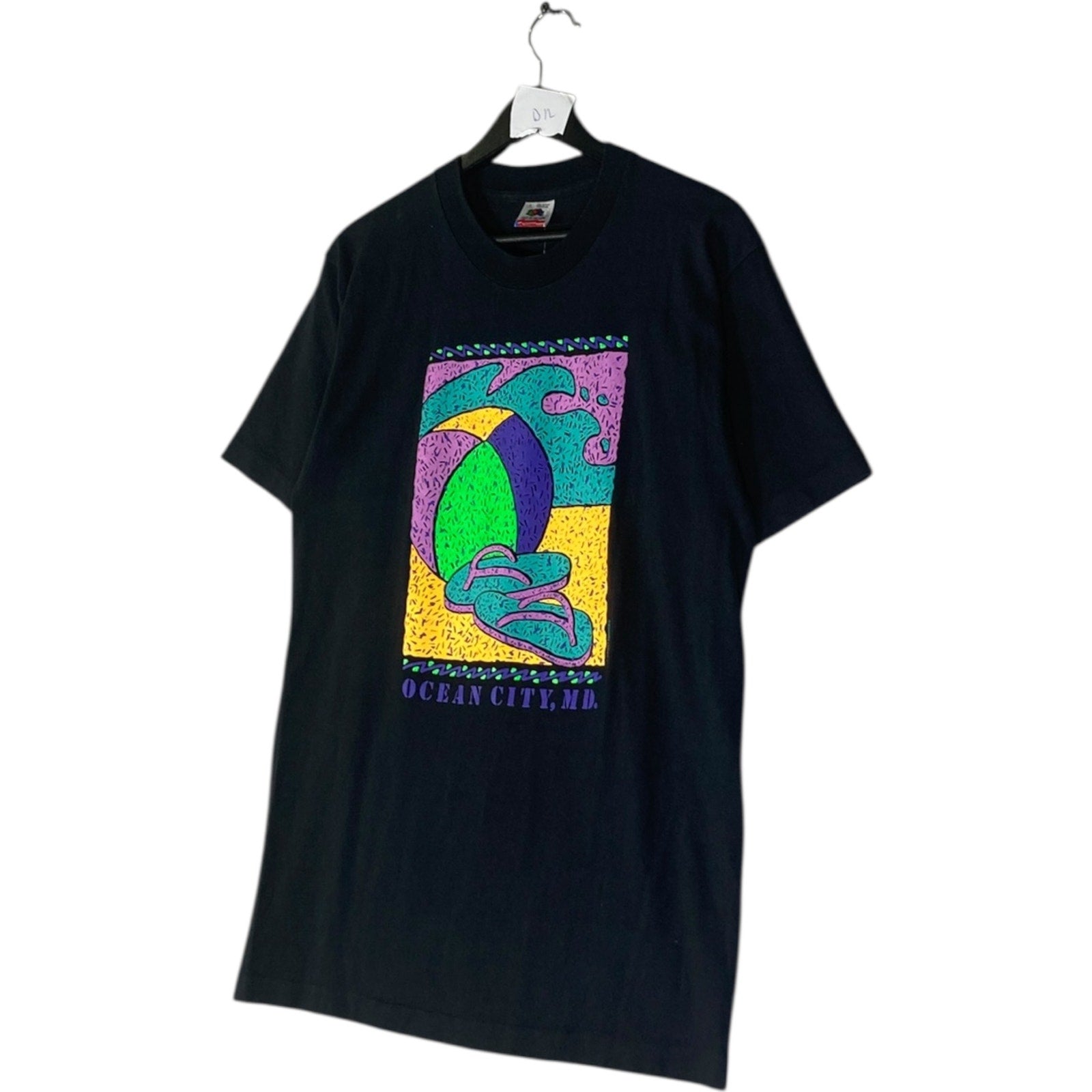 Vintage Ocean City Maryland Neon Beach T-Shirt
