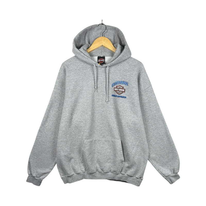 Vintage Harley Davidson Outer Banks Bike Graphic Hoodie