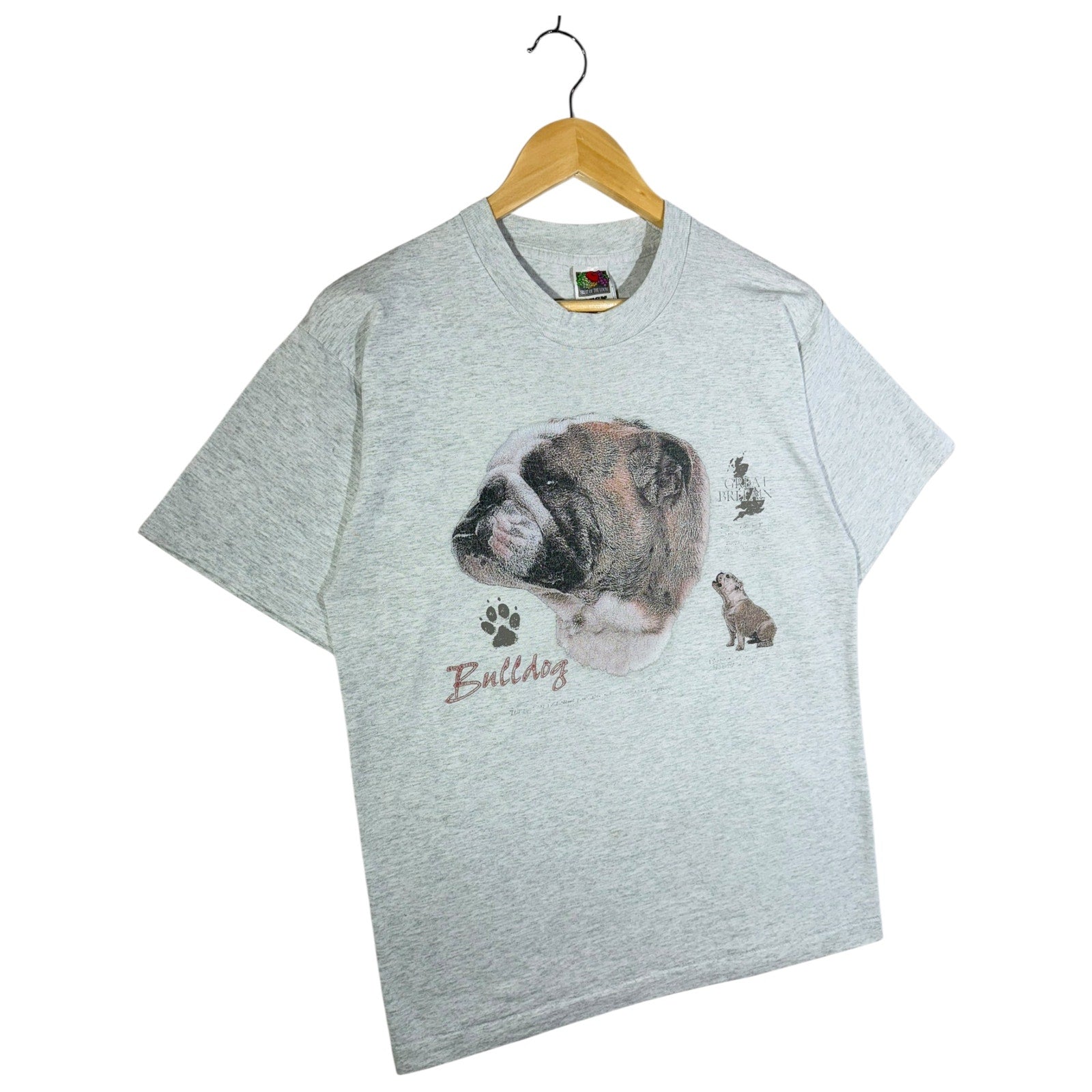 Vintage Great Britain Dog Graphic T-Shirt