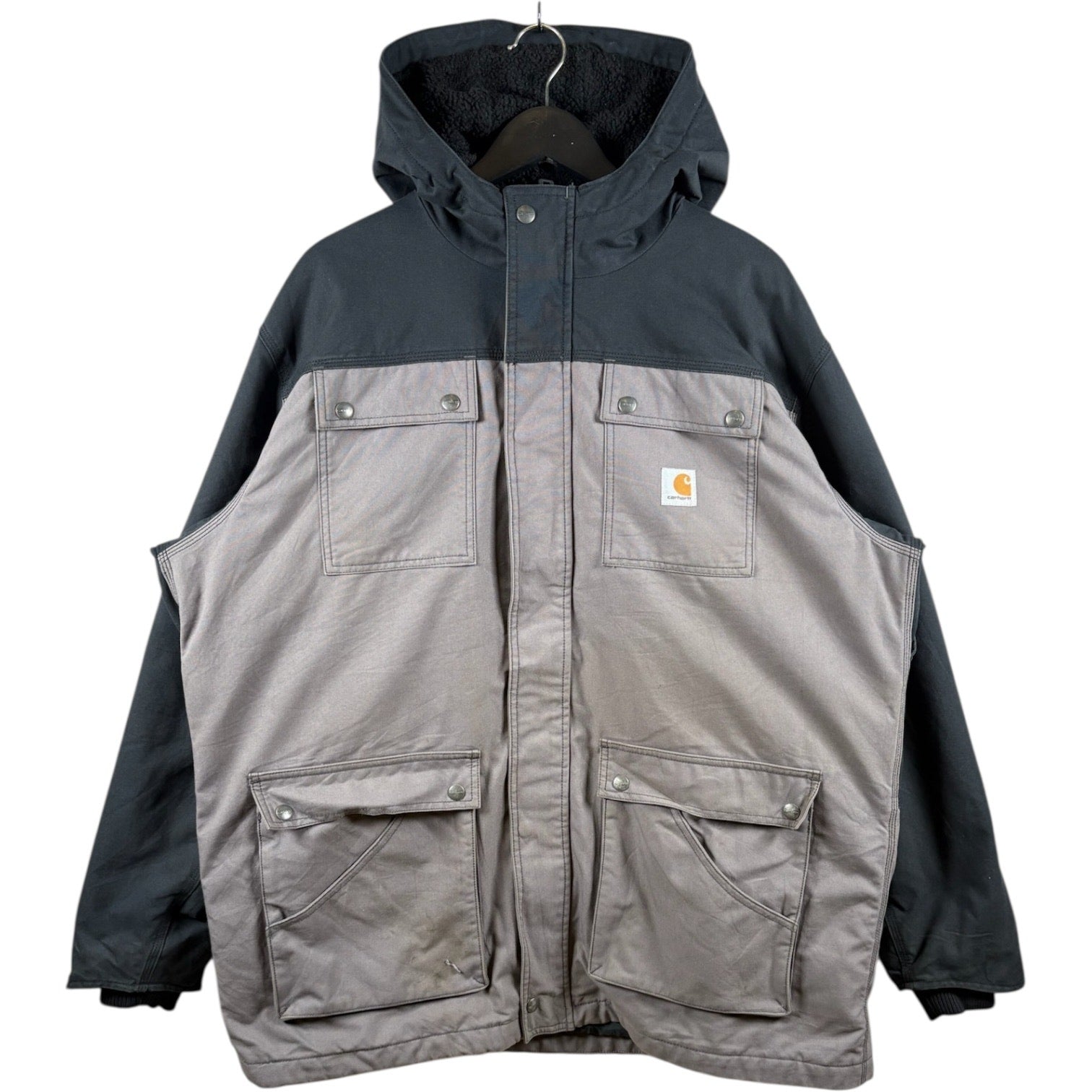 Vintage Carhartt Quick Duck Elkheart Quilt Lined Parka Jacket