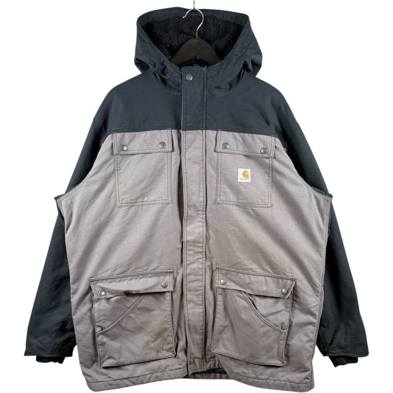 Vintage Carhartt Quick Duck Elkheart Quilt Lined Parka Jacket