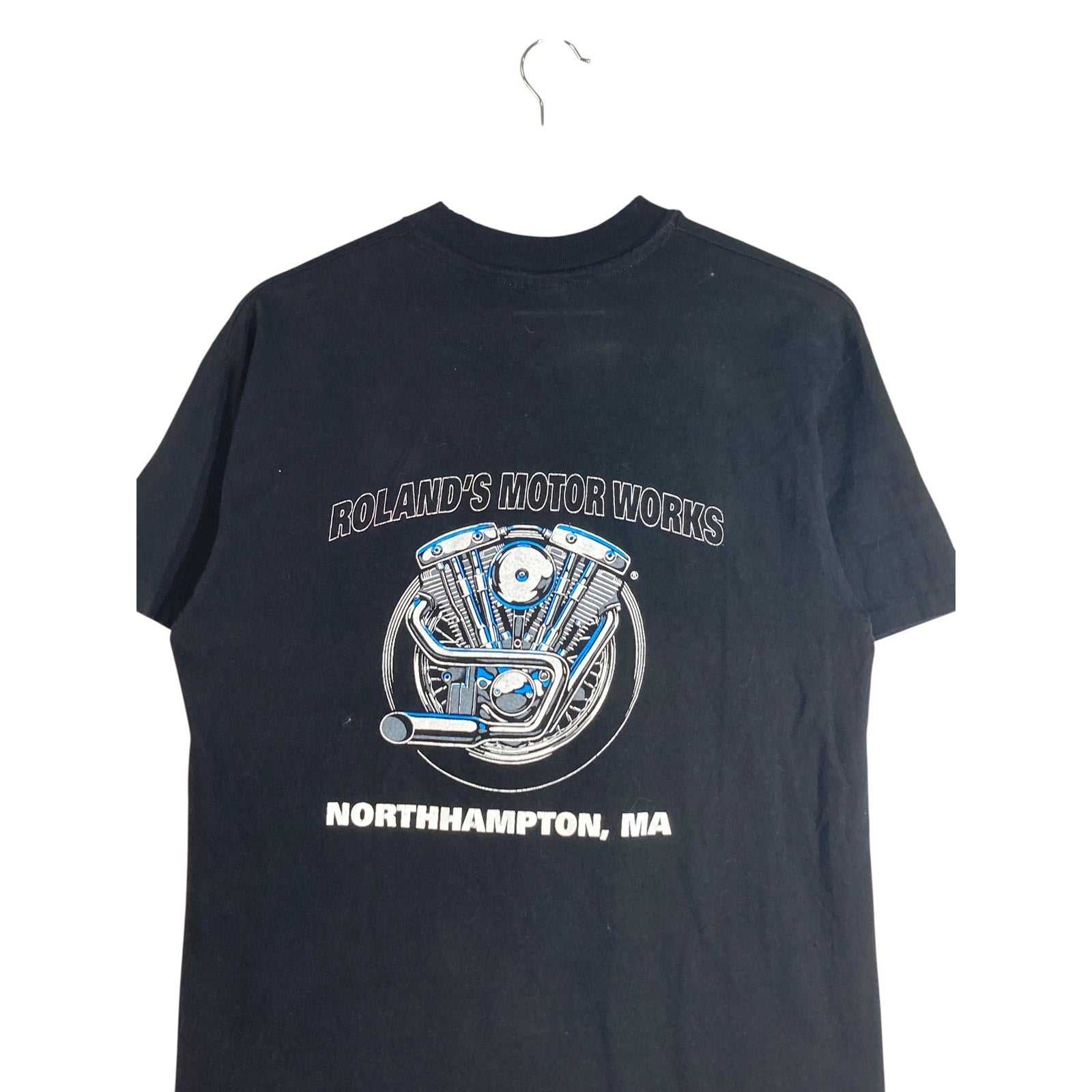 Vintage Time Warp Roland's Motor Works Biker T-Shirt