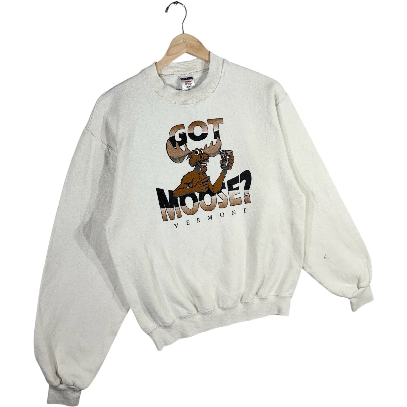 Vintage Got Moose? Vermont Spellout Souvenir Crewneck