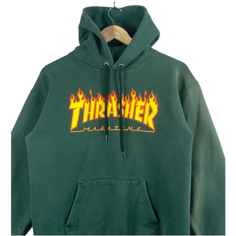 Vintage Thrasher Flame Logo Hoodie