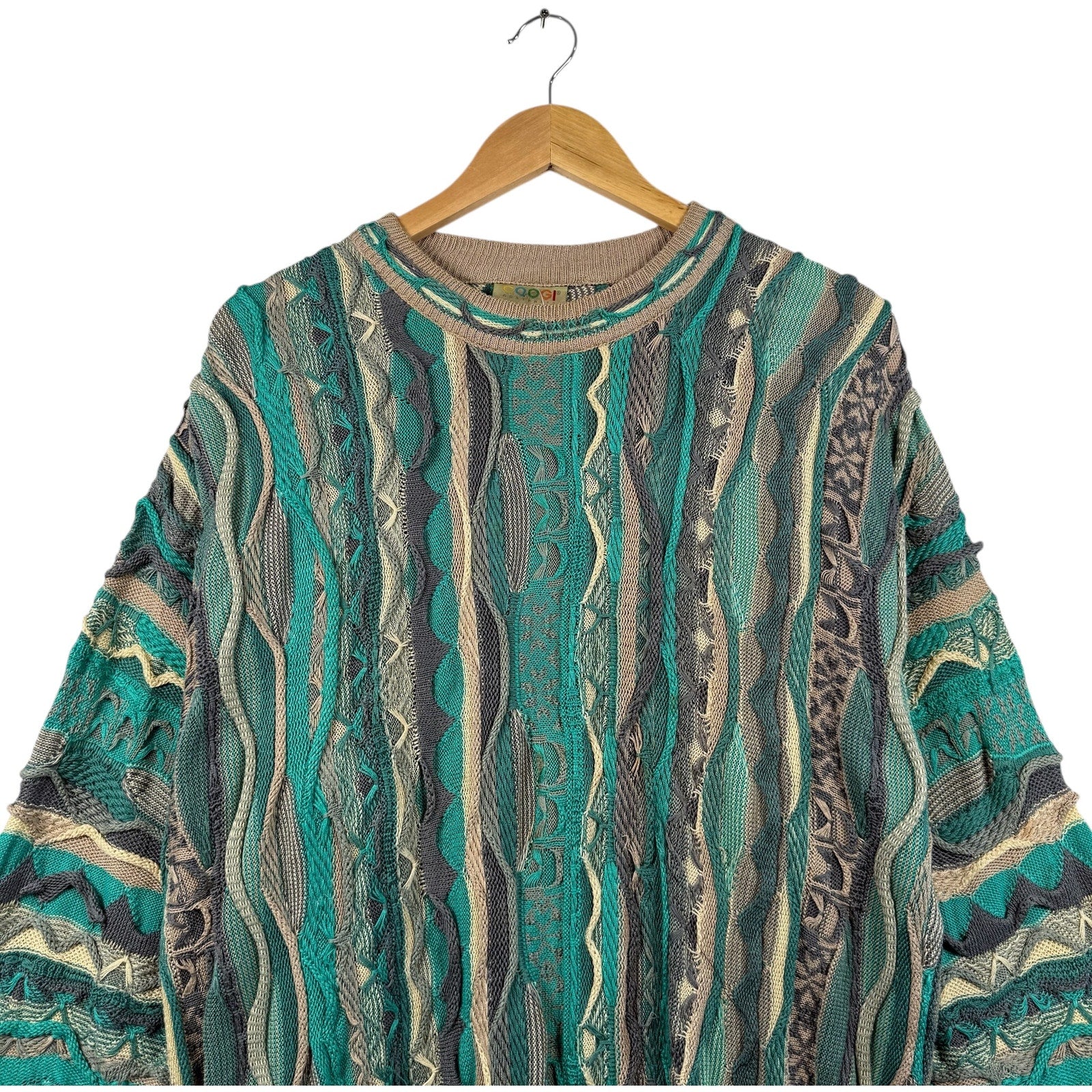 Vintage Coogi 3D Knit Textured Sweater