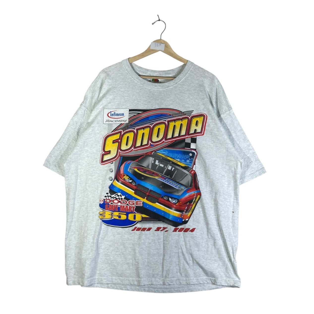 Vintage Sonoma Dodge Save Mart 350 Racing T-Shirt 2004