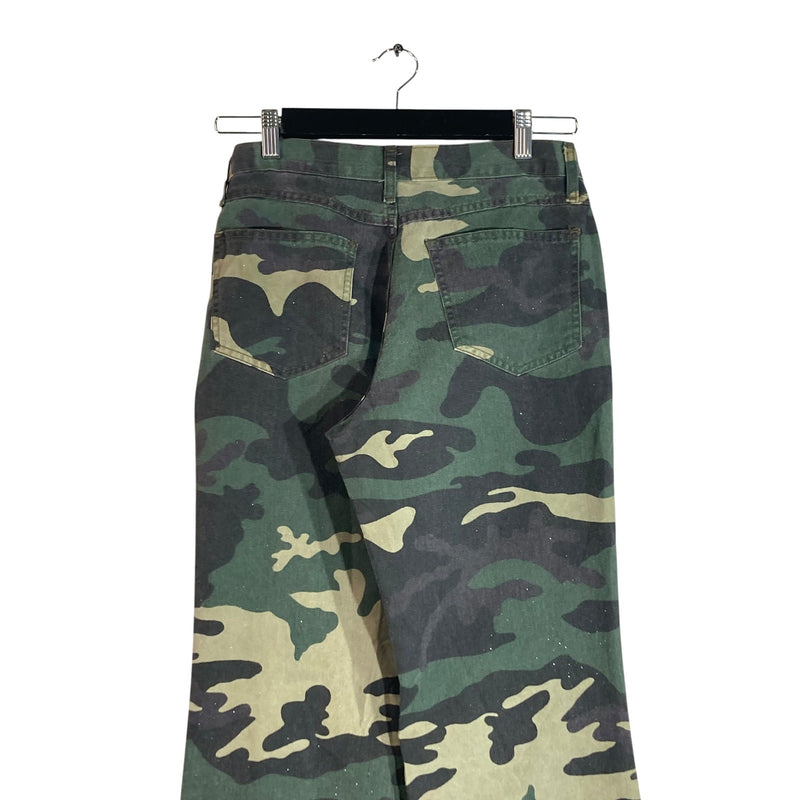 Vintage Camo Flared Pants 28x30
