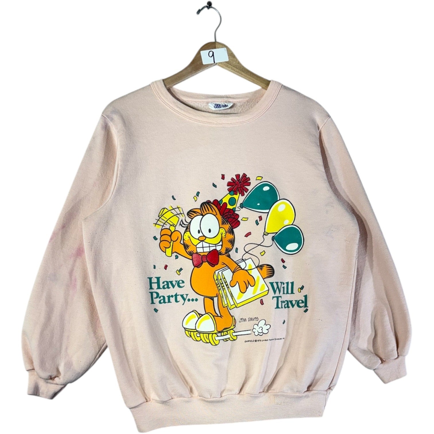 Vintage Garfield Comic Graphic Crewneck