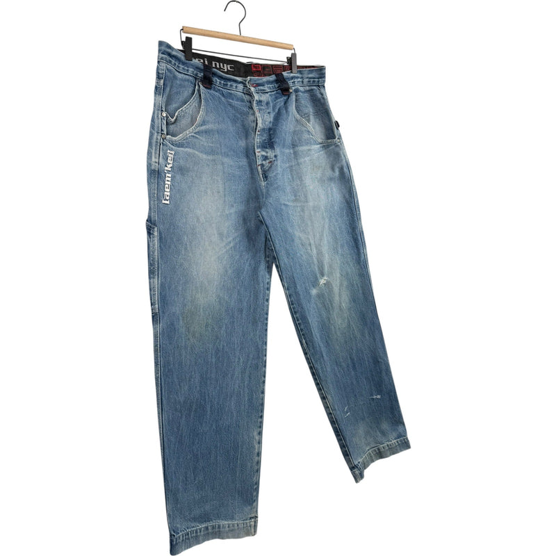 Vintage Aem'kei NYC Wide Leg Denim Jeans 36x34