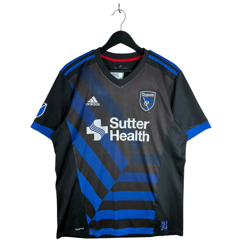 Vintage Adidas Sutter Health Quakes San Jose Jersey
