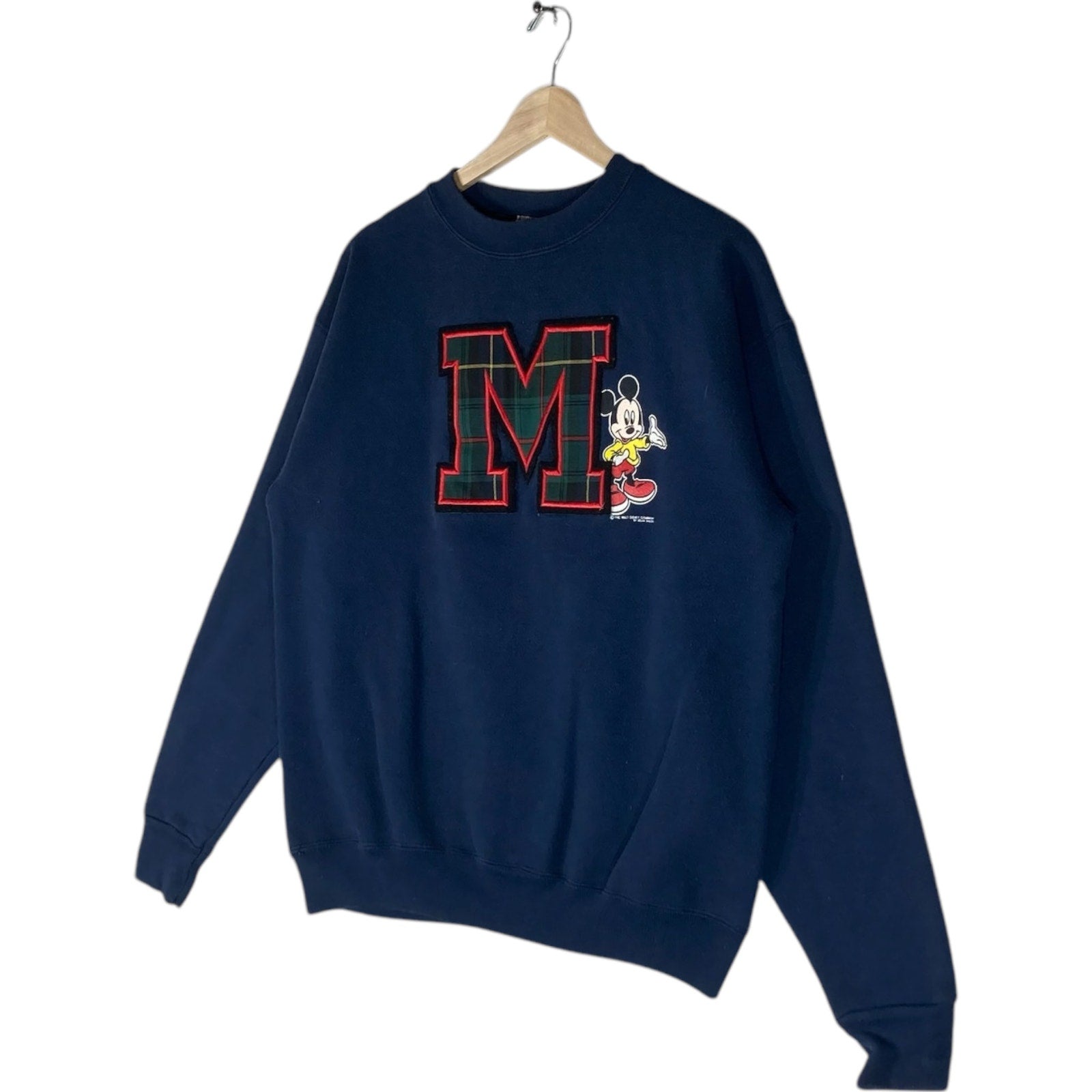Vintage Mickey Mouse Big Letter Crewneck