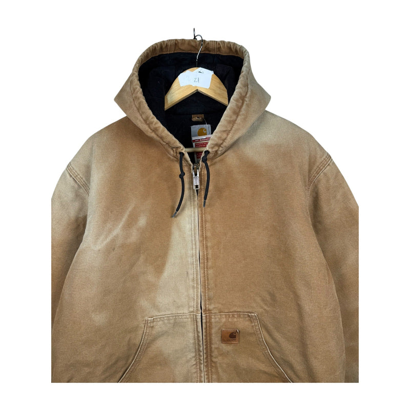 Vintage Carhartt Active Washed Full Zip Hoodie