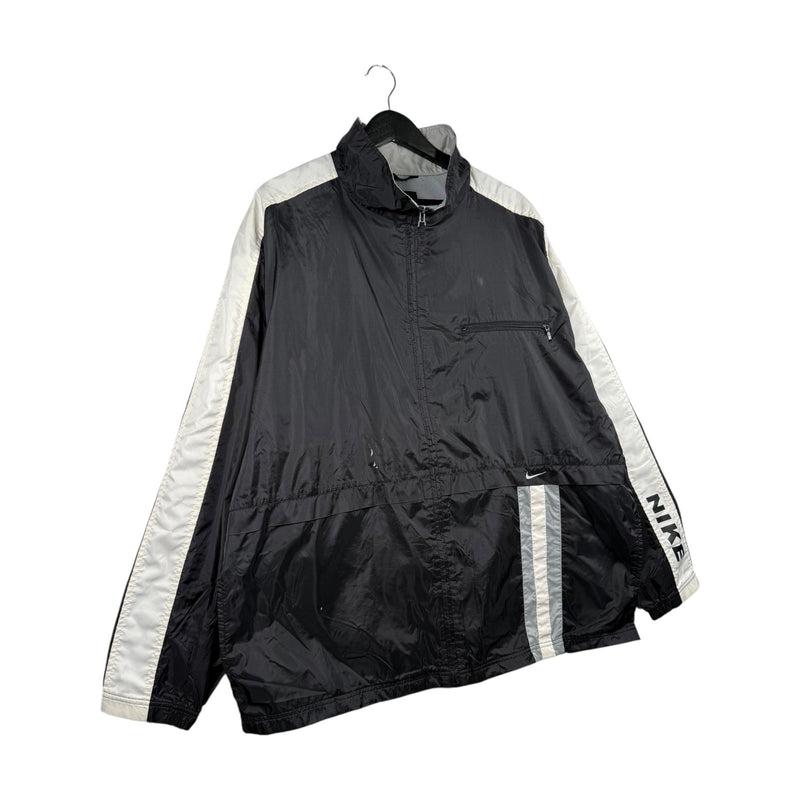 Vintage Nike Stripe Logo Colorblock Full-Zip Track Jacket
