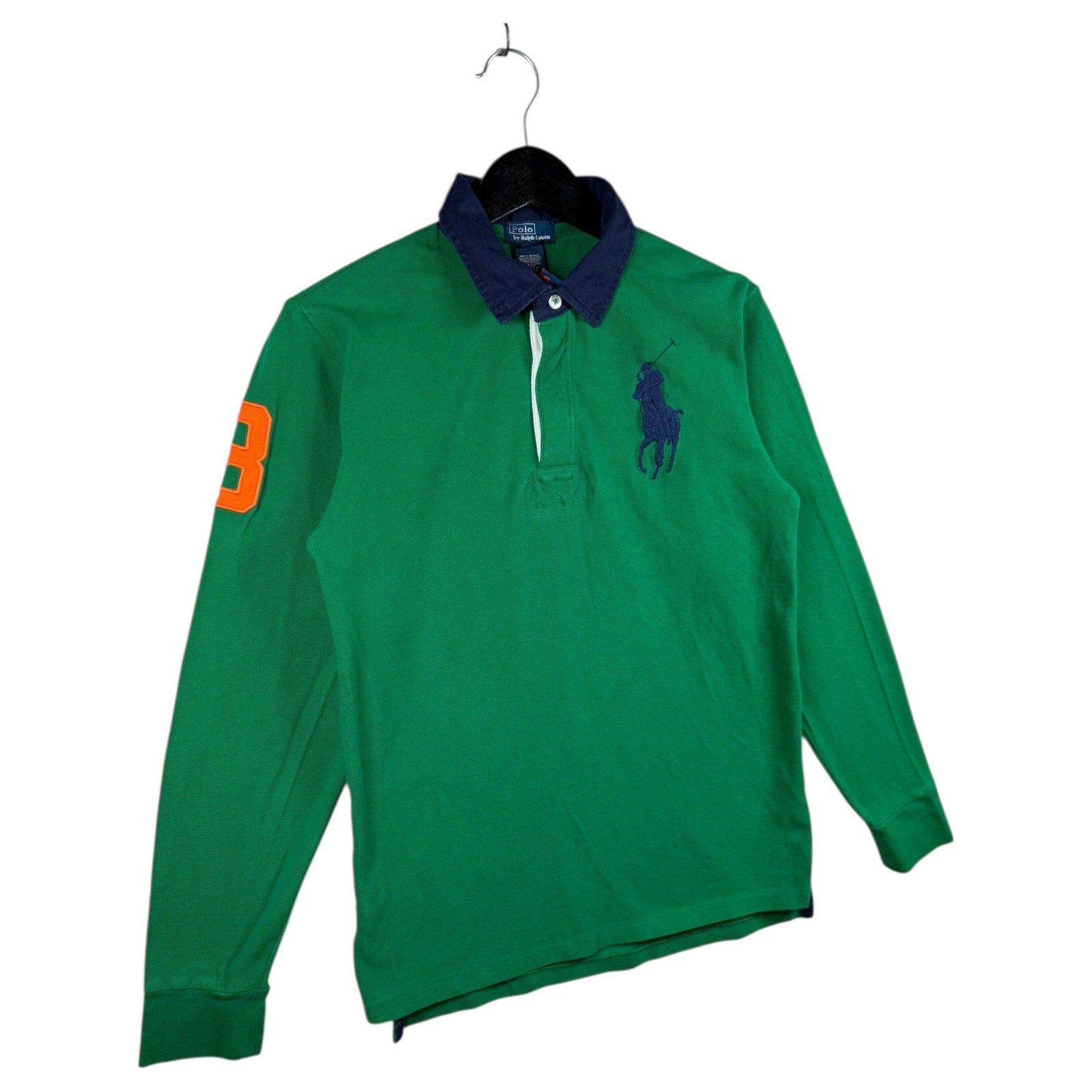Vintage Youth Polo Ralph Lauren Embroidered Long Sleeve Polo Rugby