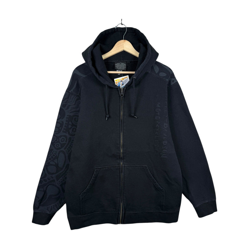 Vintage Harley Davidson Tribal Graphic Hoodie