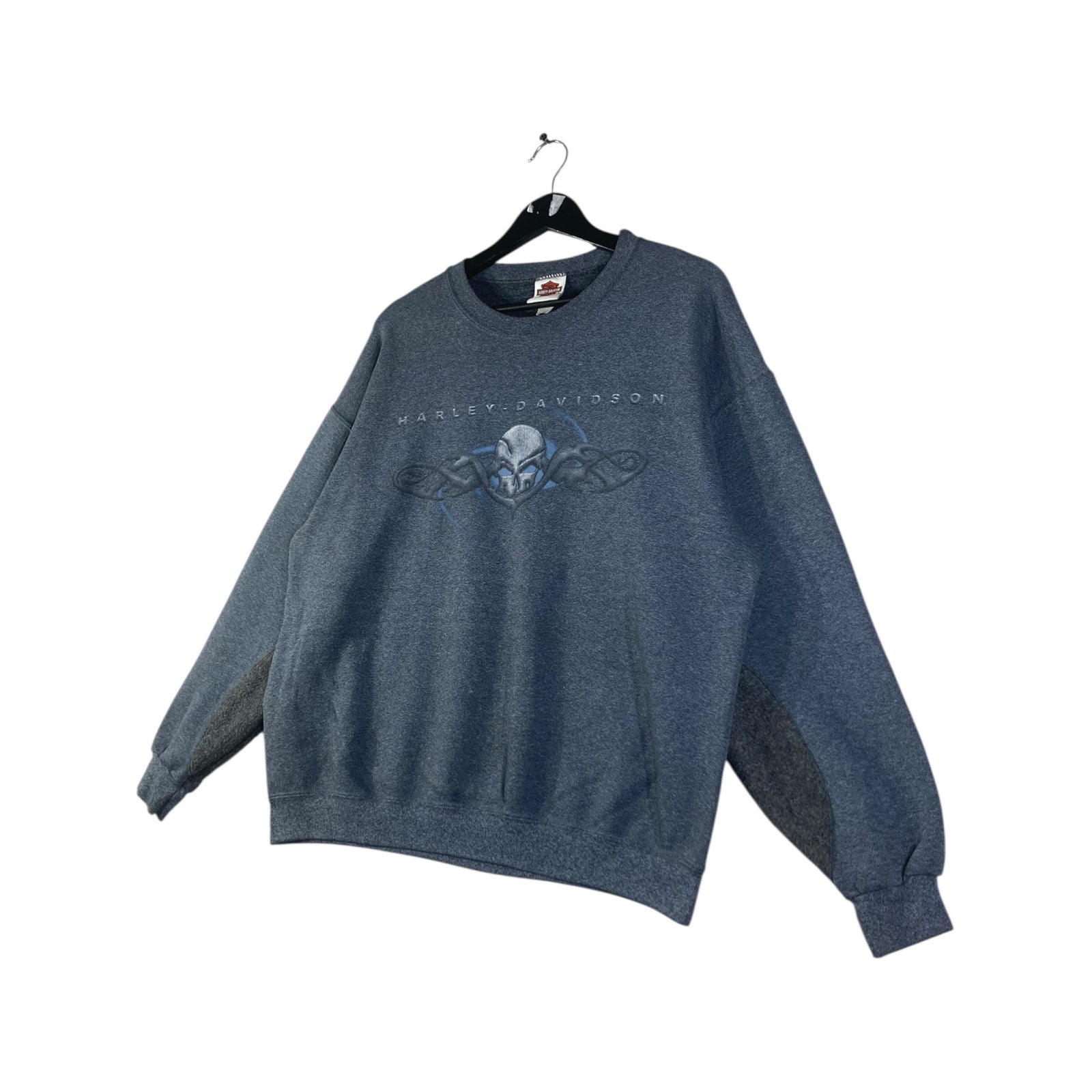 Vintage Harley Davidson Skull Graphic Crewneck