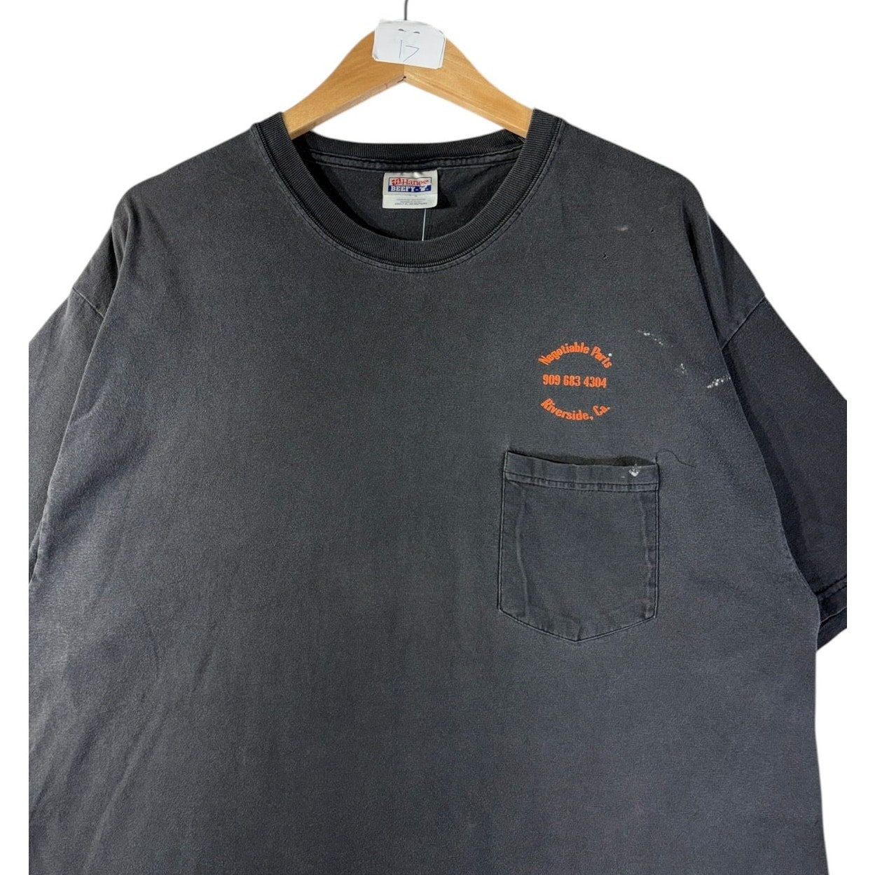 Vintage Negotiable Parts Riverside Pocket T-Shirt