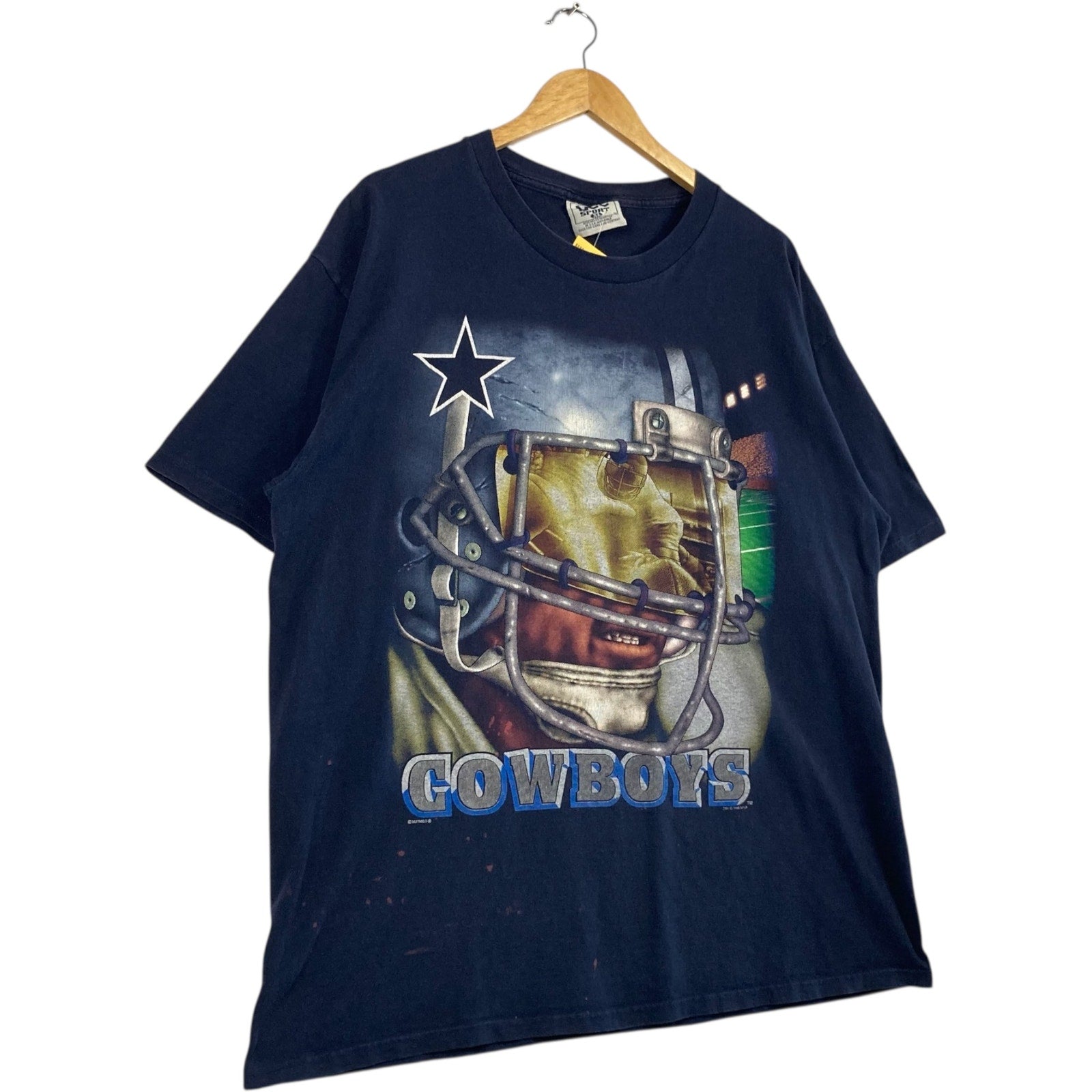 Vintage Dallas Cowboys Helmet Reflection NFL Tee