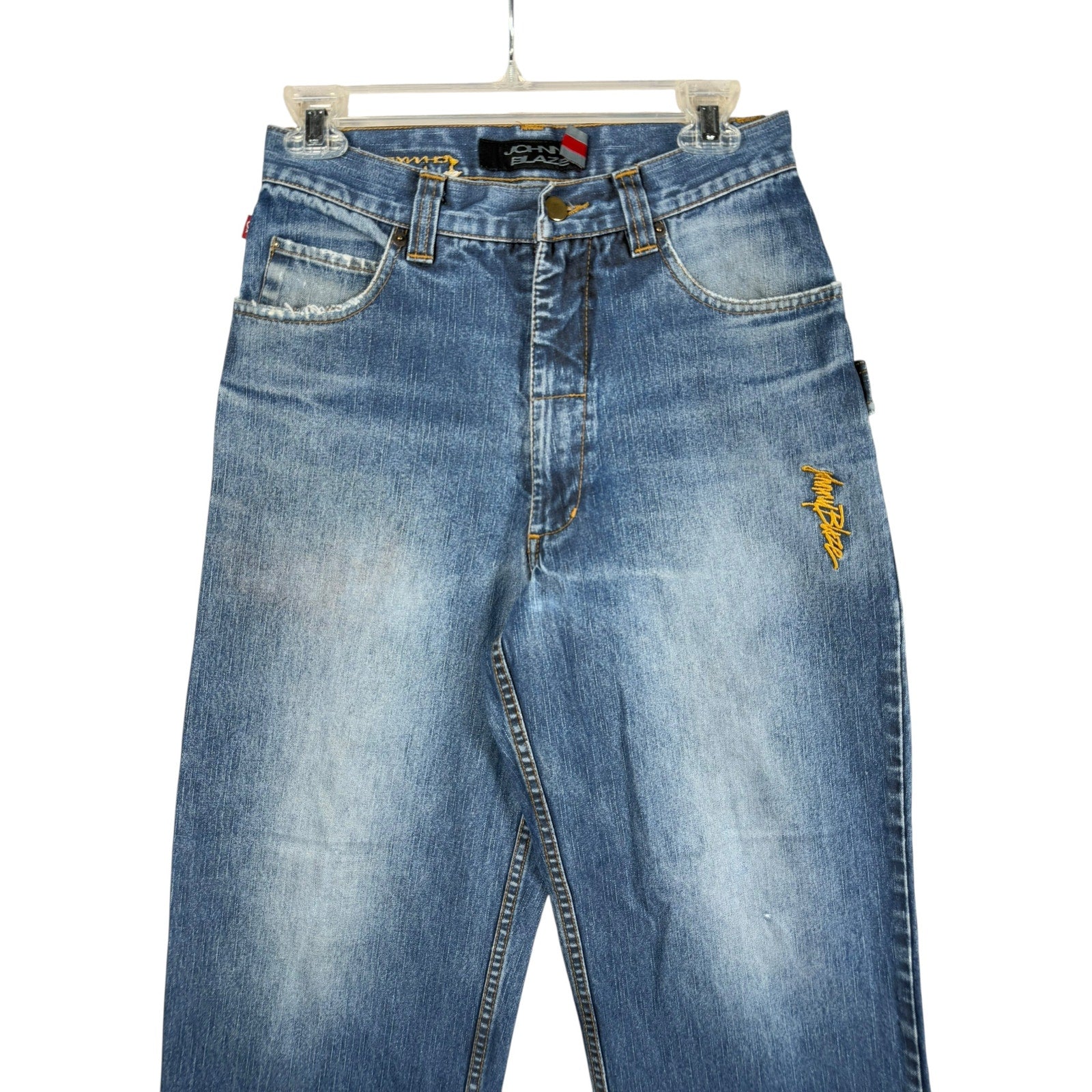Vintage Johnny Blaze Wide Leg Denim Jeans 28
