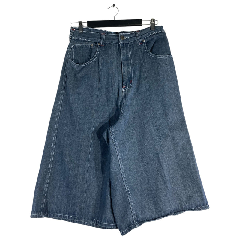 Vintage Wide Leg Bermuda Denim Shorts 31