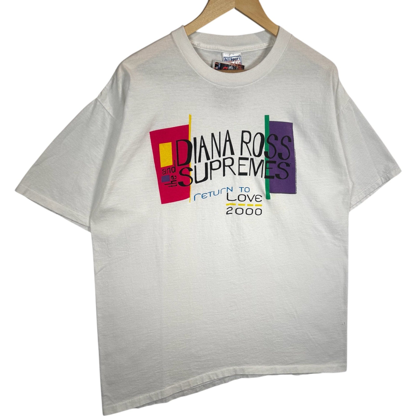 Vintage Diana Ross & The Supremes Return to Love Tour Tee 2000