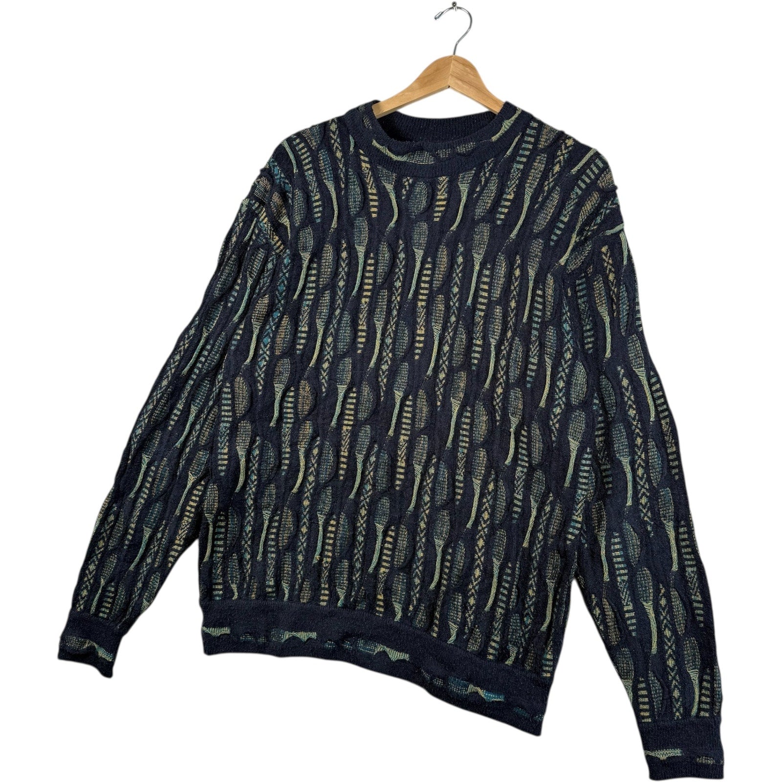 Vintage Coogi 3D Knit textured Sweater