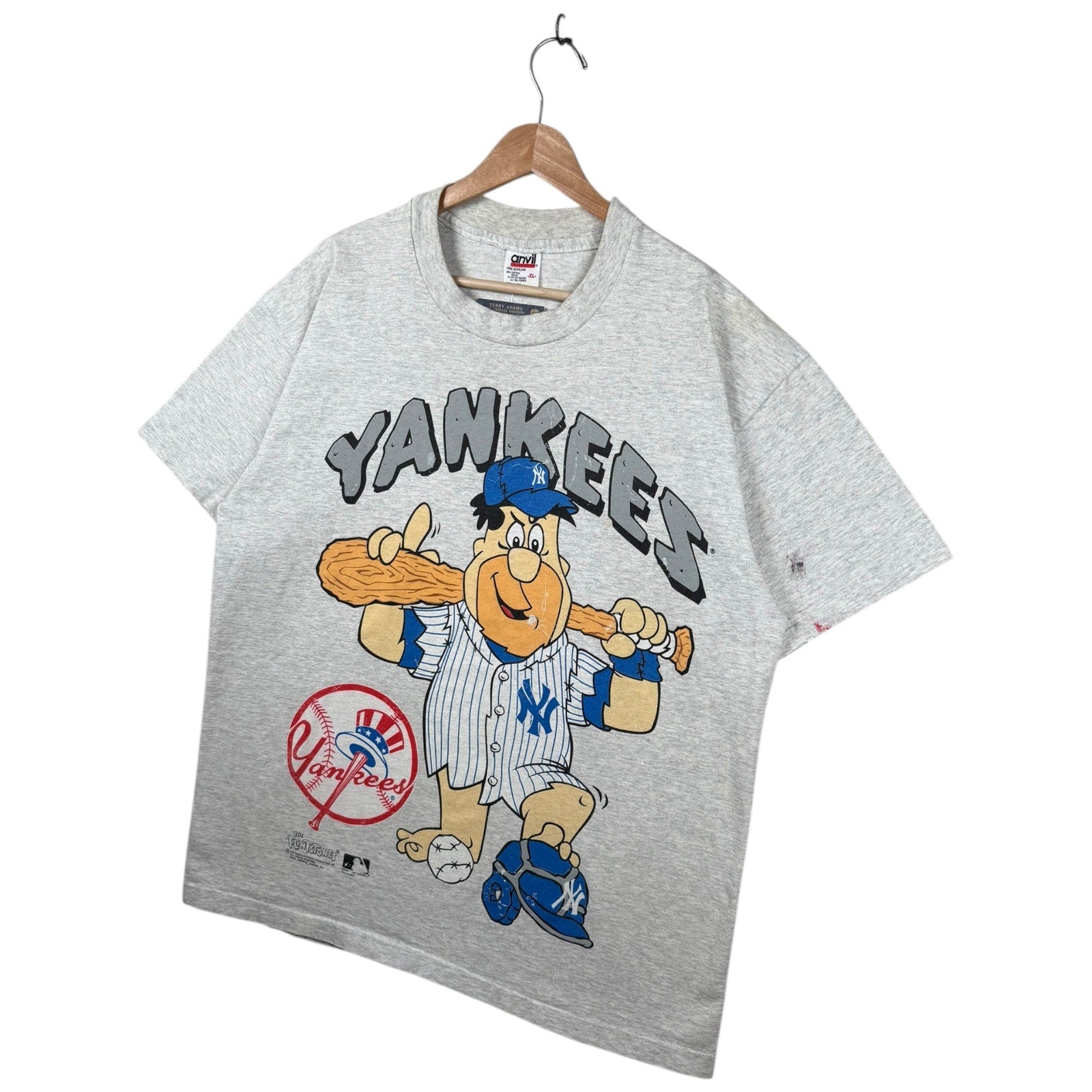 Vintage New York Yankees Fred Flintstone MLB T-Shirt