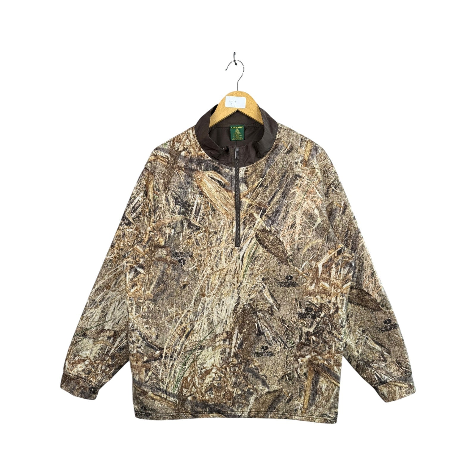Vintage Cabela's Mossy Oak Half Zip Light Jacket