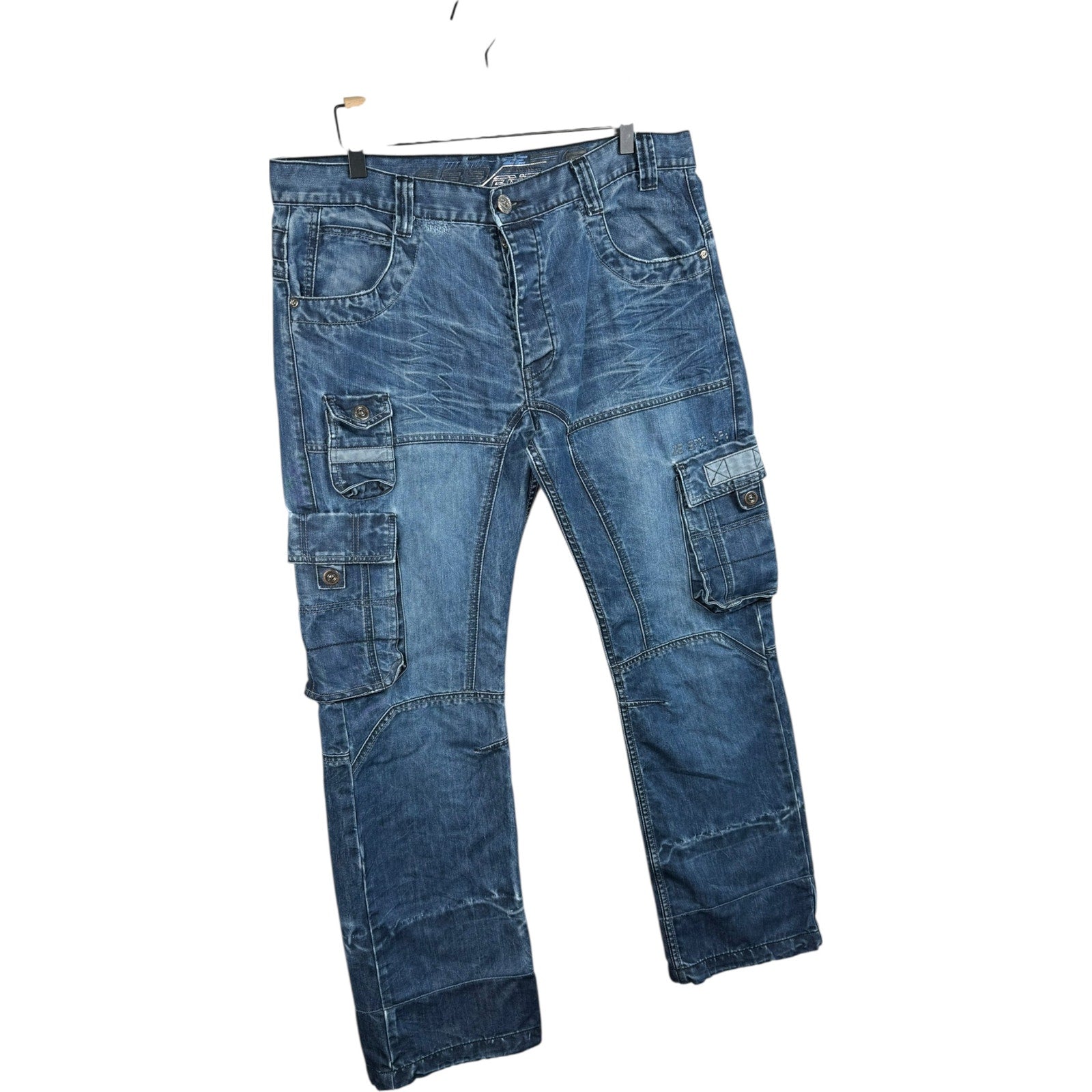 Vintage Enzo 989 Cargo Pockets Denim Pants
