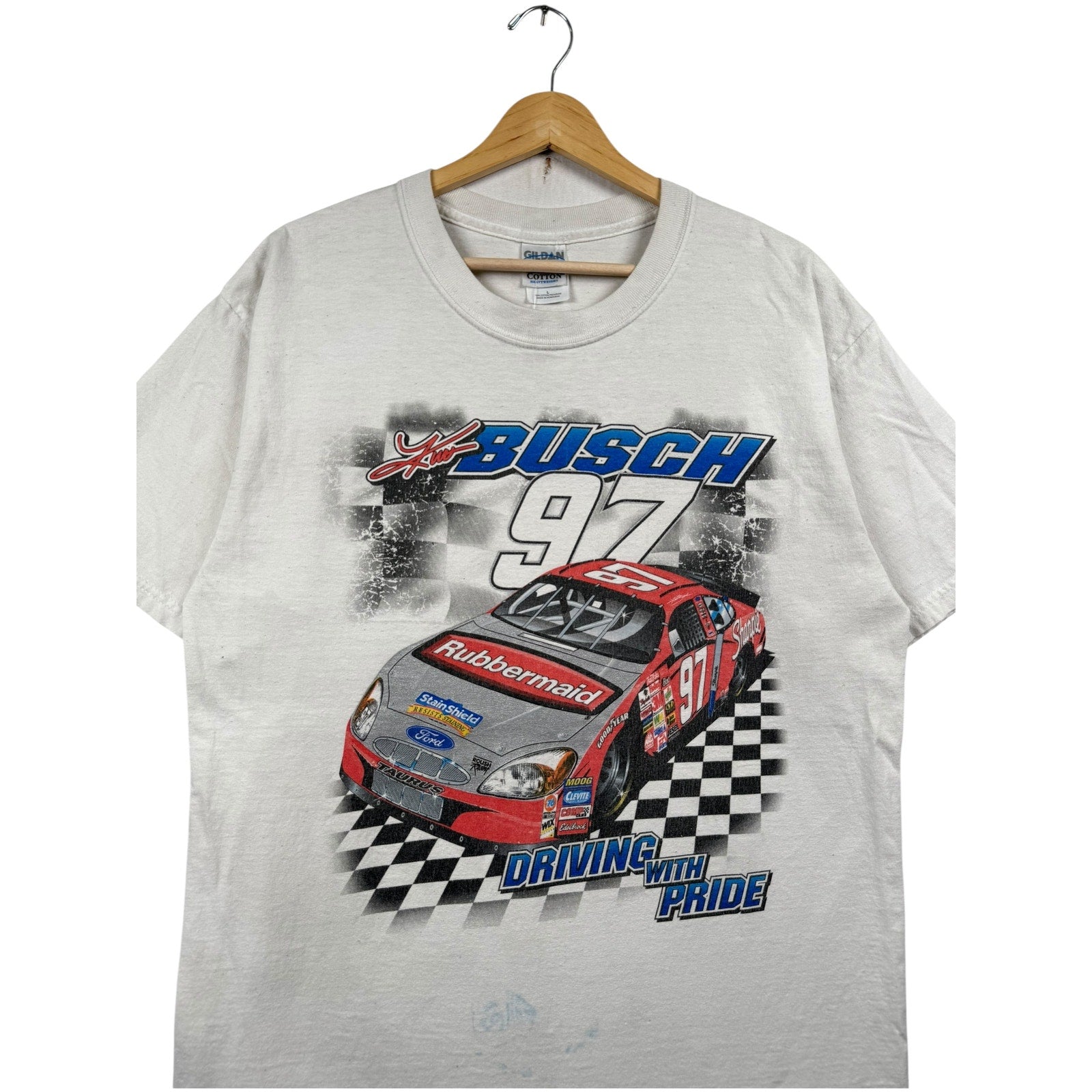Vintage Kurt Busch #97 NASCAR Racing T-Shirt