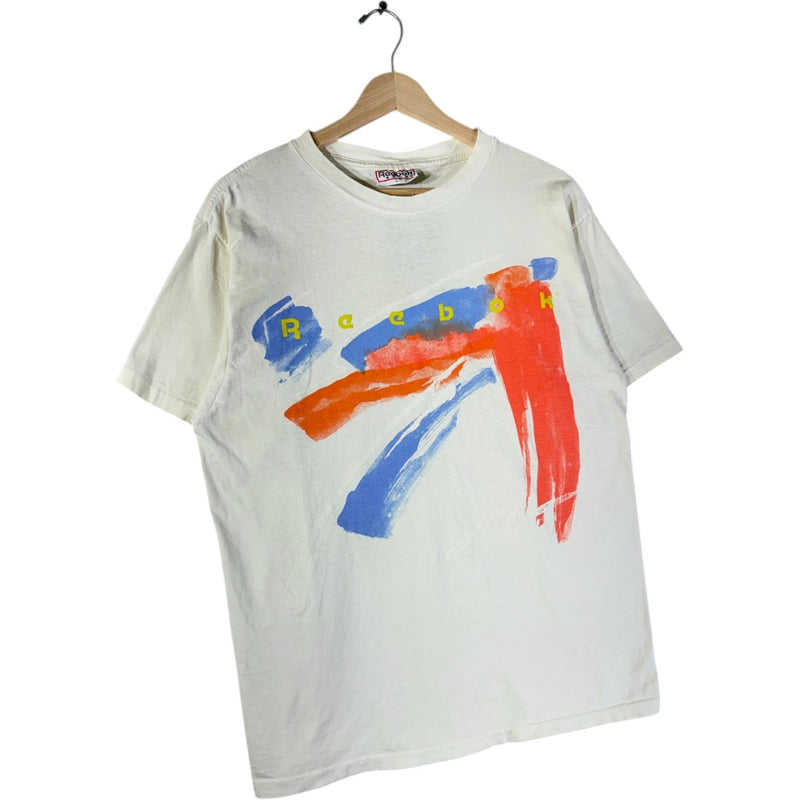 Vintage Reebok Abstract Brushstroke 90s T-Shirt
