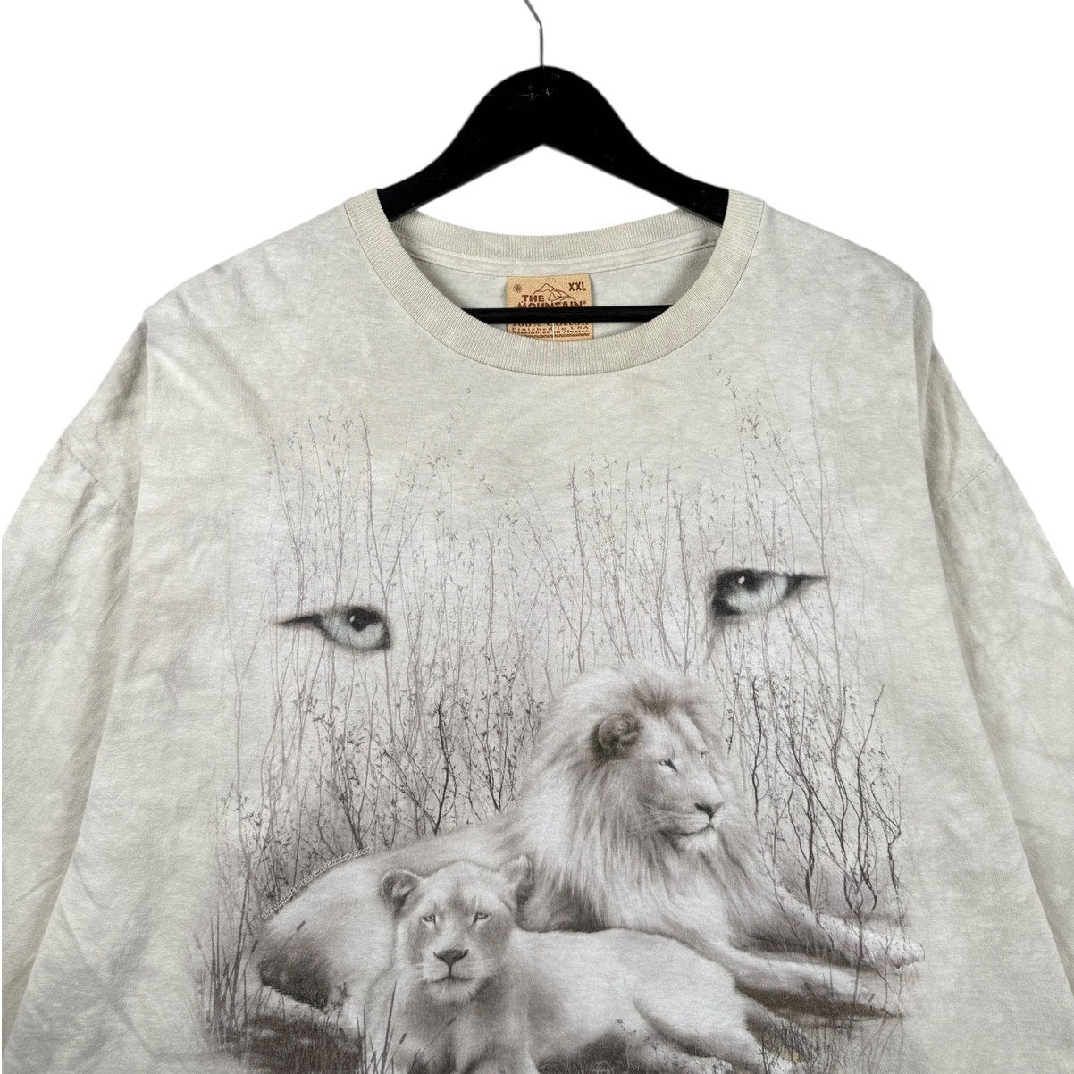Vintage Lion and Lioness Wildlife Graphic Long Sleeve