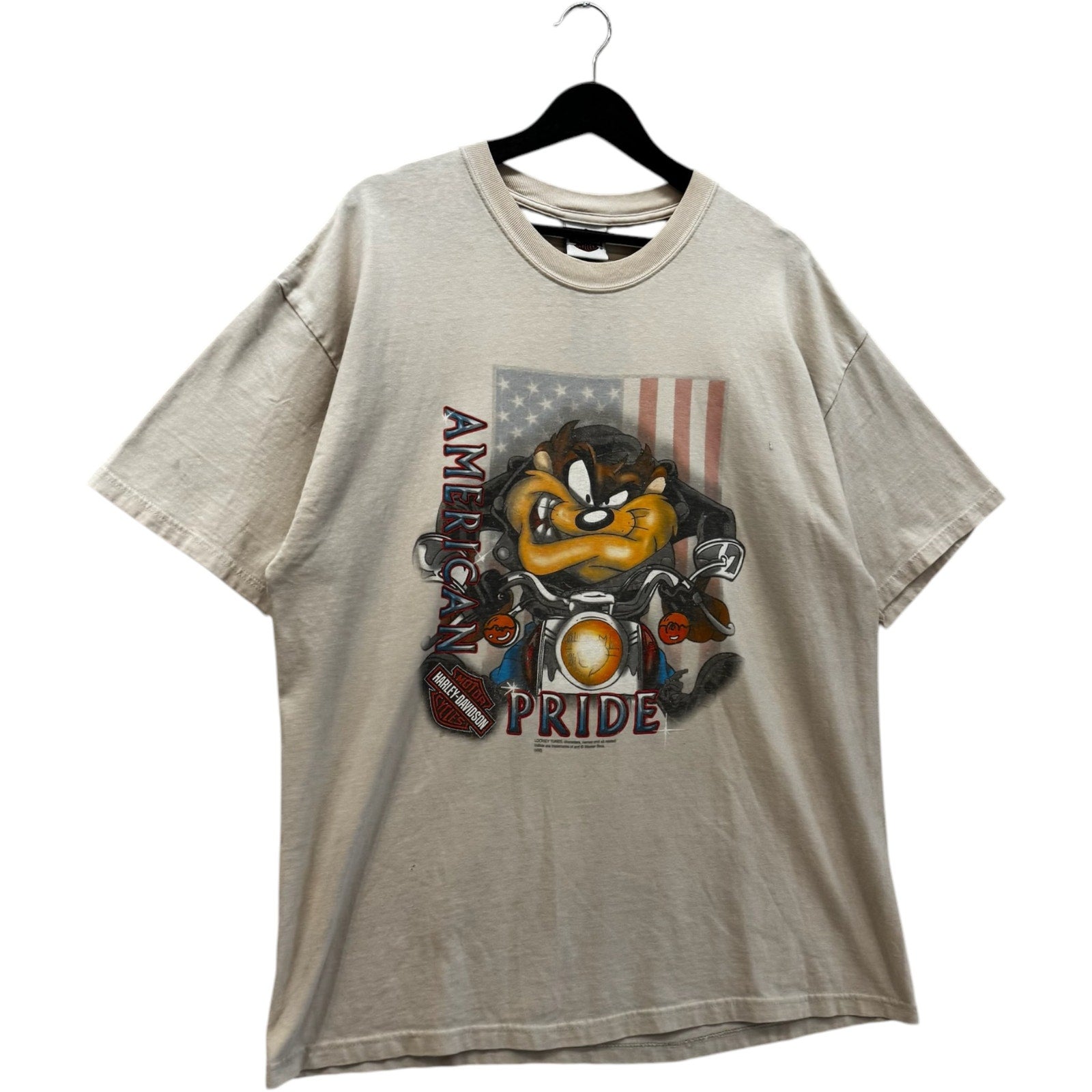 Vintage Harley Davidson Looney Tunes Taz Carroll, IA Tee