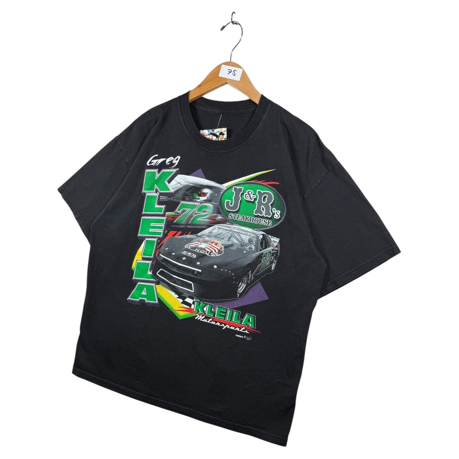 Vintage NASCAR Greg Kleila Motorsports J&R's Steakhouse T-Shirt
