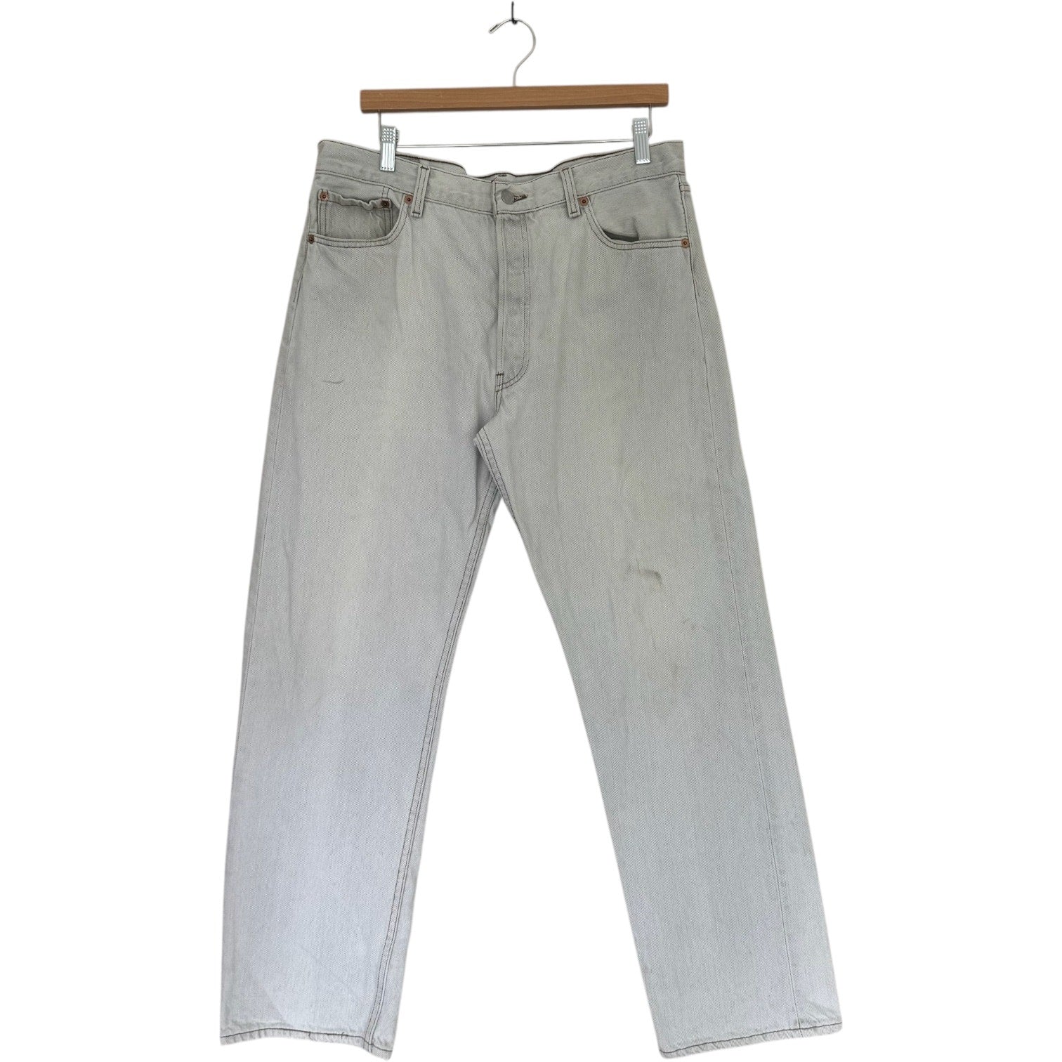 Vintage Levi's 501 Light Wash Straight Leg Jeans 34x29