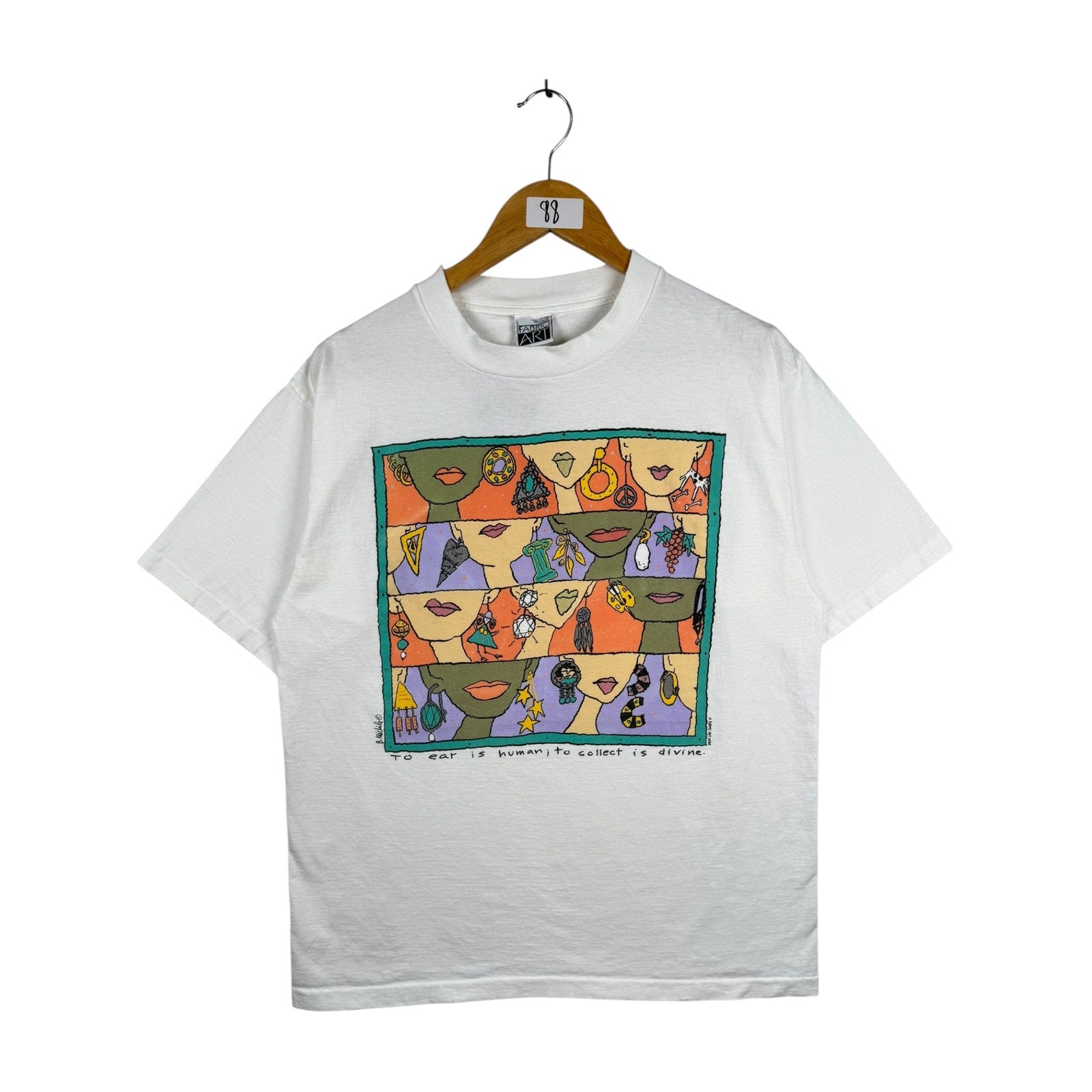 Vintage Graphic Design Fabric Art T-Shirt