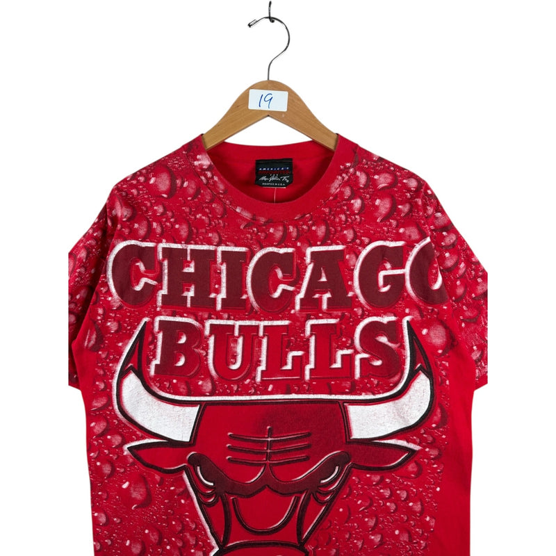 Vintage Magic Johnson T's Chicago Bulls AOP NBA T-Shirt