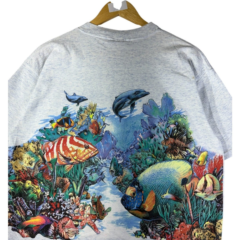 Vintage Mystic Aquarium Ocean Reef Graphic T-Shirt