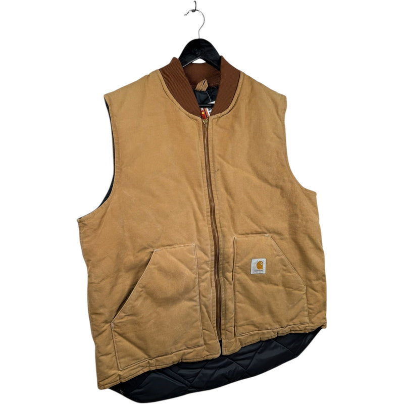 Vintage Carhartt Canvas Full Zip Workwear Vest