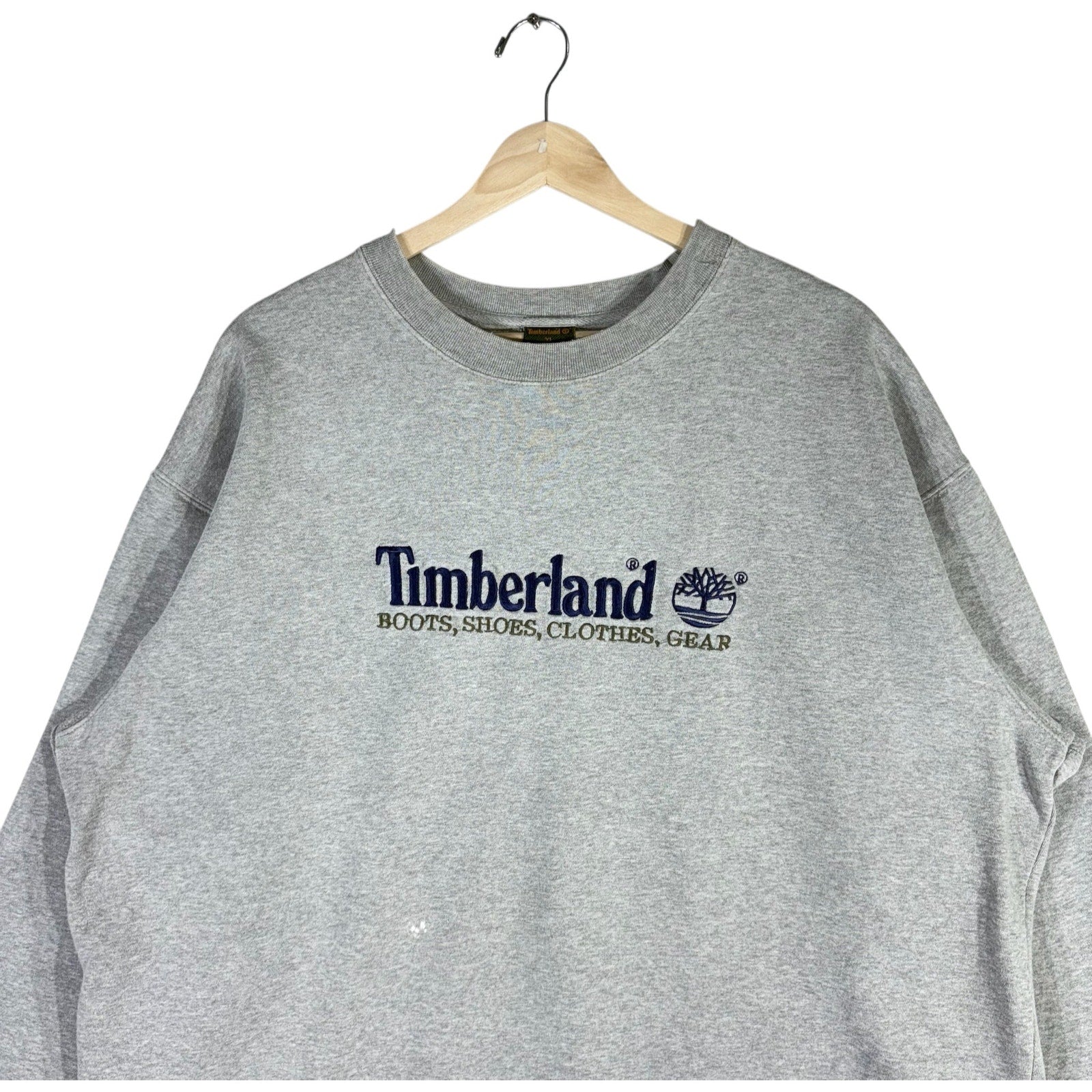 Vintage Timberland Spellout Logo Crewneck